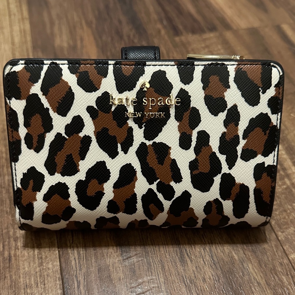 NWOT-Kate Spade Madison Spotted Leopard Print Wallet
